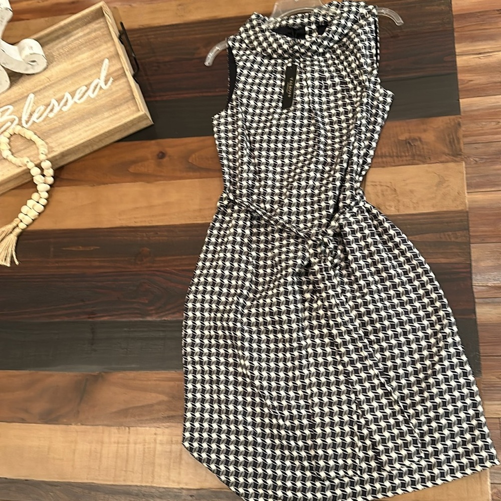 TALBOTS cotton silk shawl collar dress 8 - Picture 7 of 9